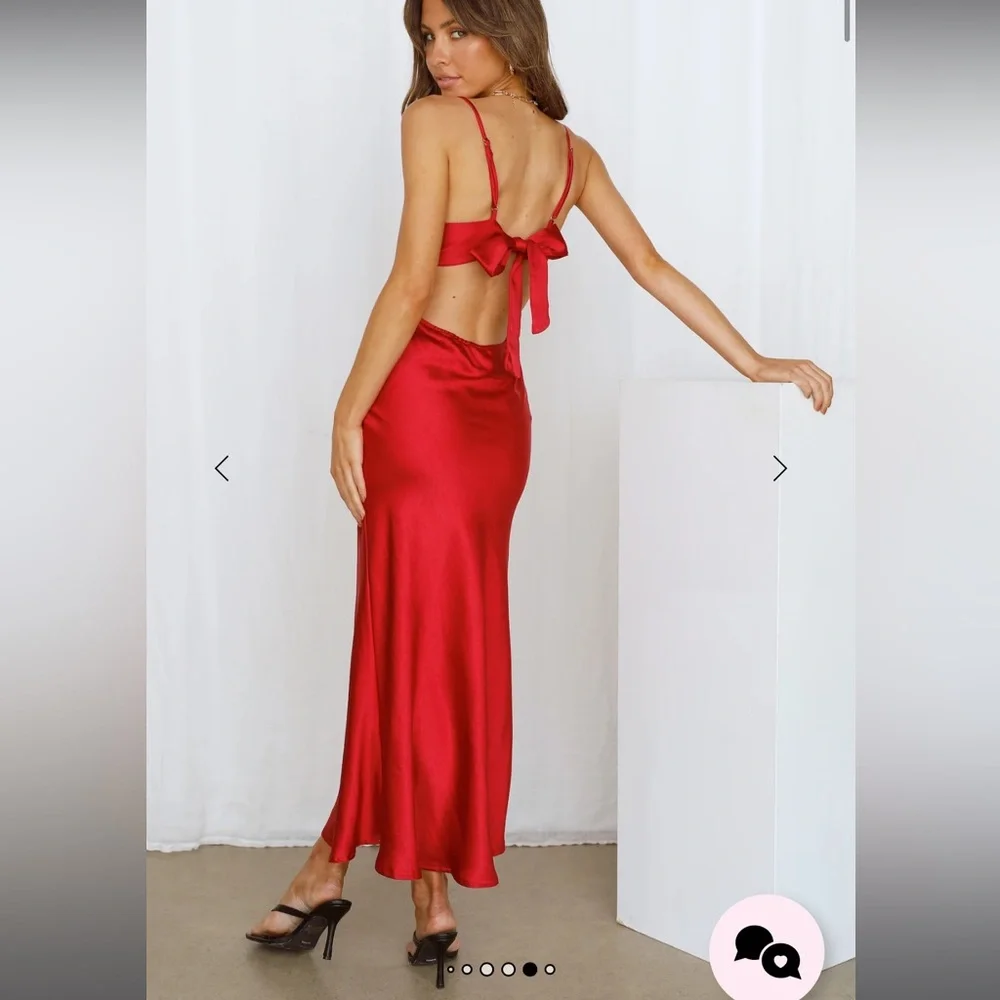Long Red Formal Dress - Picture 3 of 3